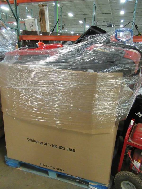 lot 157 image: WHOLESALE MIXED PALLET OF RETURNS - LEAF AND SNOW BLOWERS