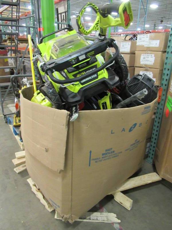 lot 163 image: WHOLESALE MIXED PALLET OF RETURNS - FLOOR STIPPER, SANDER AND OUTDOOR POWER