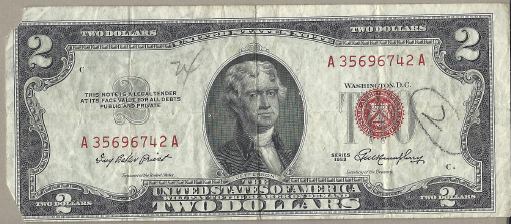 1953 $2 Federal Note