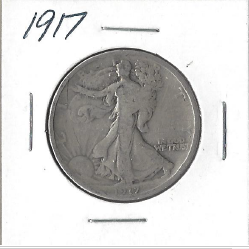 1917 Walking Liberty Half Dollar