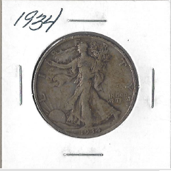 1934 Walking Liberty Half Dollar