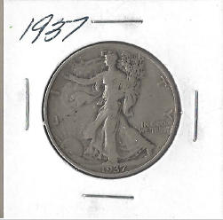 1937 Walking Liberty Half Dollar