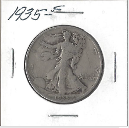 1935-S Walking Liberty Half Dollar