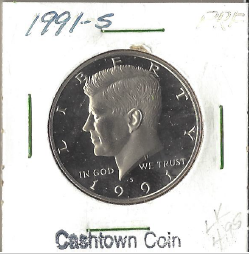 1991-S Proof Kennedy Half Dollar