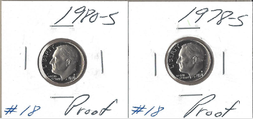 Two Proof Dimes - 1978-S & 1980-S