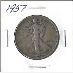 1937 Walking Liberty Half Dollar