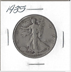 1935 Walking Liberty Half Dollar