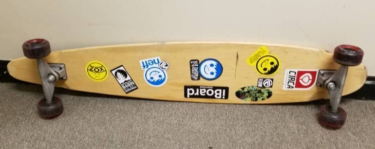 lot 19 image: 46 inch long skateboard