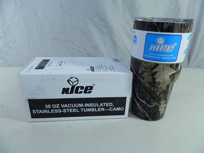 lot 9 image: New nICE Camo Stainless Steel Tumbler