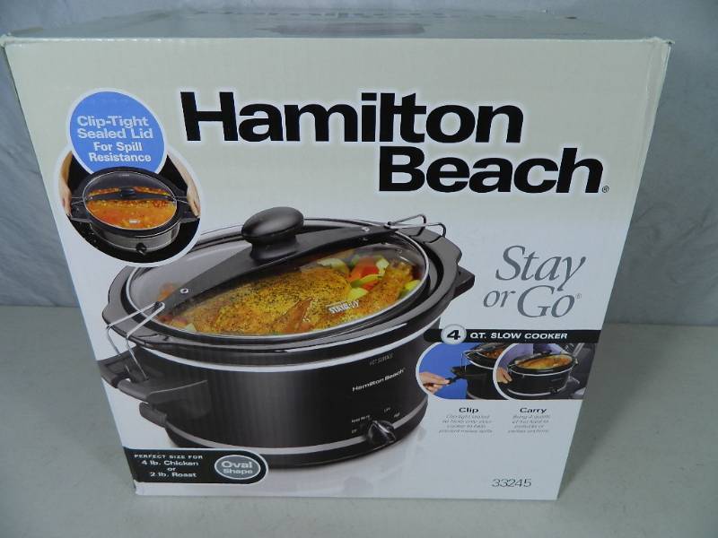 lot 36 image: New Hamilton Beach 4 Qt. Slow Cooker