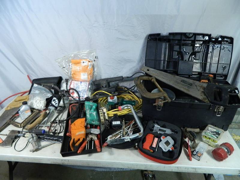 lot 53 image: Assorted Tools and Shop Supplies