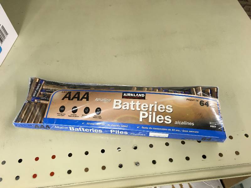 lot 307 image: Kirkland Signature AAA Batteries, Retail $20.99