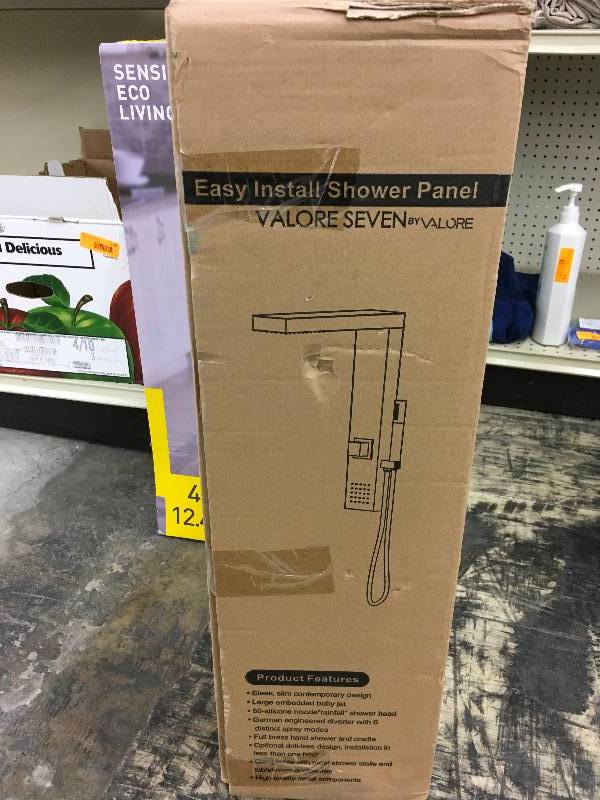 lot 327 image: Valore 7 Shower Panel, Retail $99.99