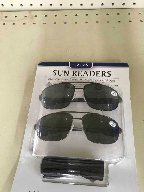 lot 335 image: Sun Readers 2.75, Retail $14.99