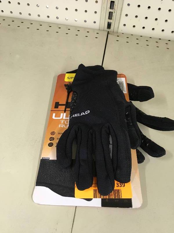 lot 339 image: Head Ultrafit Touchscreen Running Gloves, Retail $23.99