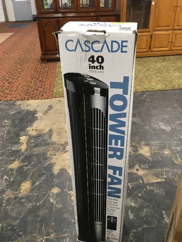 lot 348 image: Cascade Tower Fan, Retail $19.99