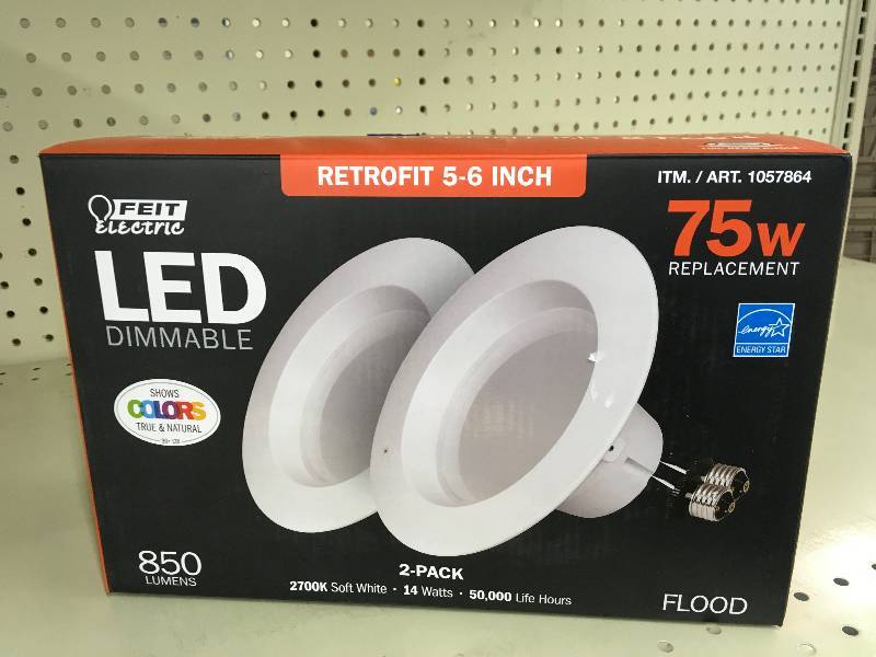 lot 351 image: Feit LED 2PK 75 Watt, Retail $17.99