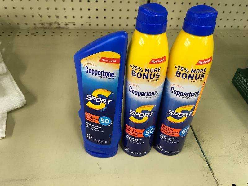 lot 390 image: Coppertone Sunscreen, Retail $16.99