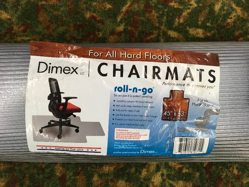 lot 399 image: 45X53 Chair Mat, Retail $14.69