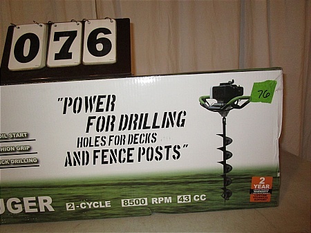 lot 76 image: Sportsman Earth Auger