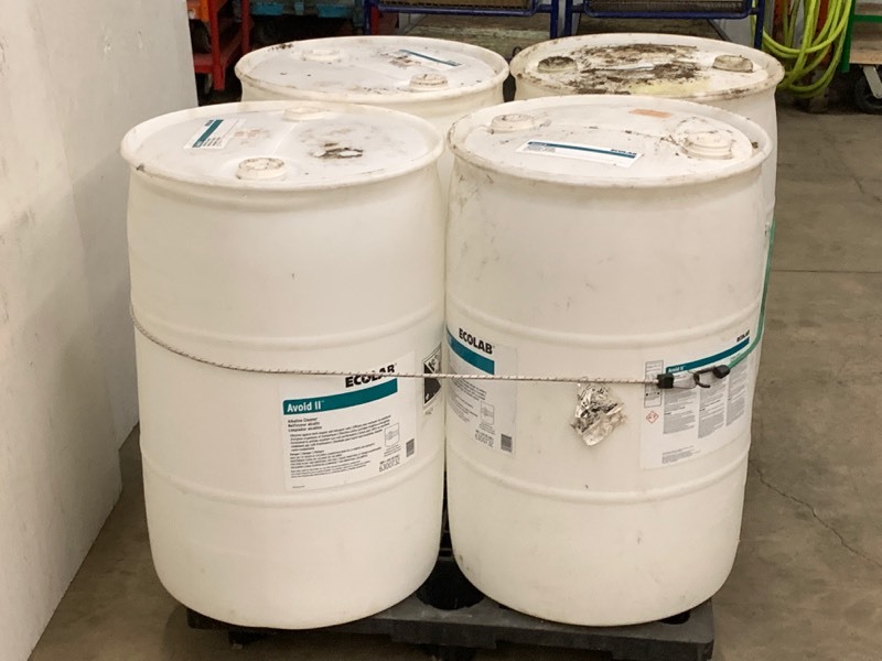 lot 19 image: (4) Used 50-Gallon Barrels