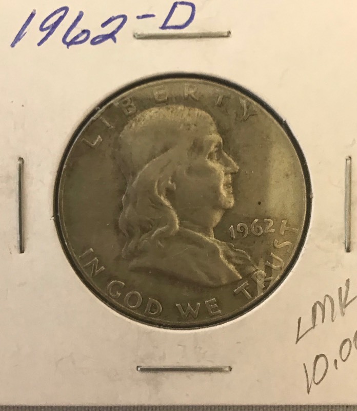 lot 6 image: 1962-D Franklin Half Dollar