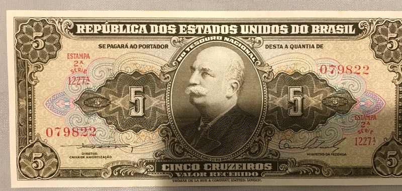 lot 21 image: Brazil P-176 Unc. Banknote