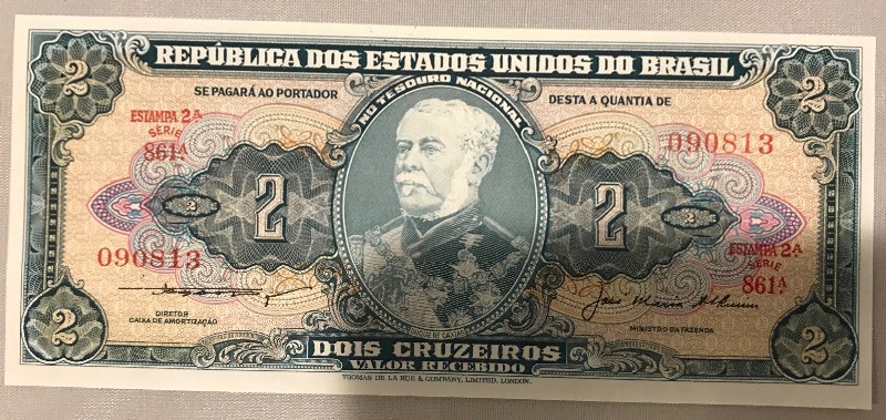 lot 17 image: Brazil P-157A Unc. Banknote