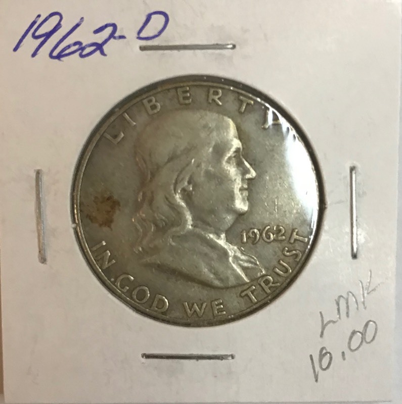 lot 5 image: 1962-D Franklin Half Dollar