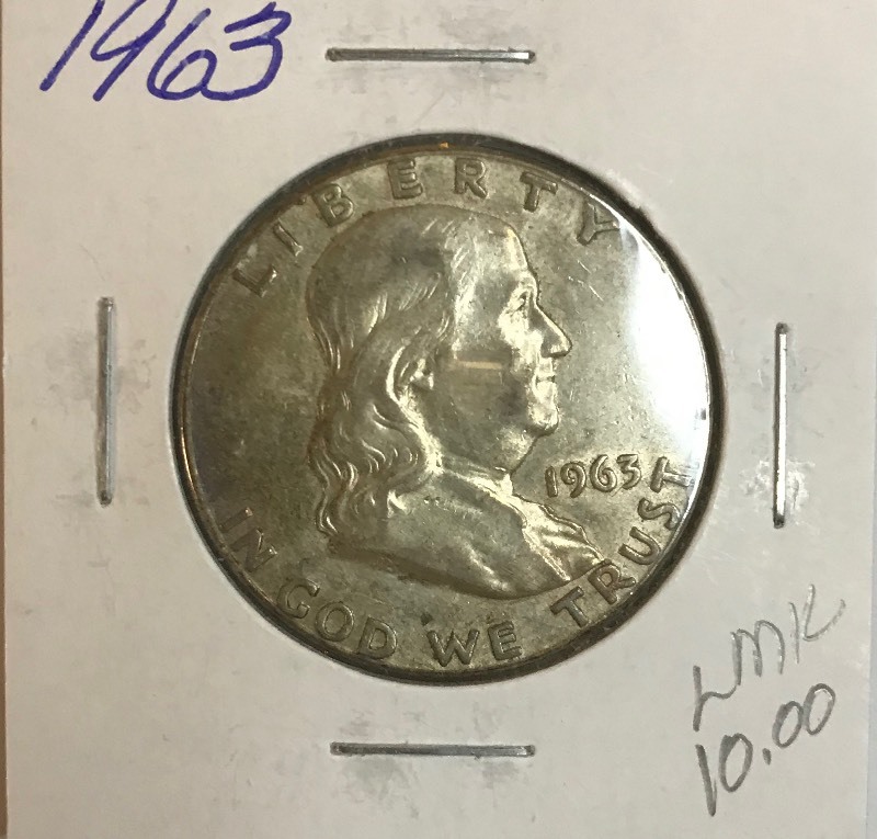 lot 4 image: 1963 Franklin Half Dollar