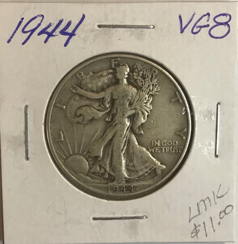 lot 54 image: 1944 Walking Liberty Half Dollar