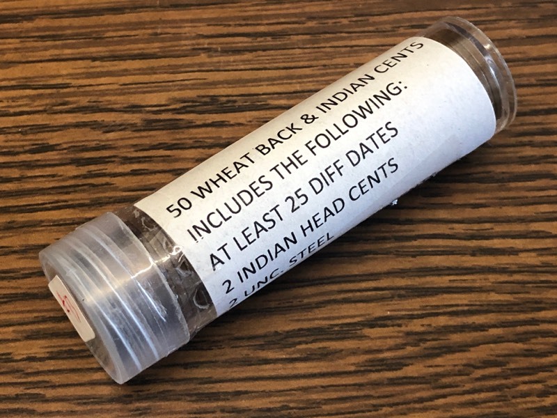 Roll Of Wheat Back & Indian Cents