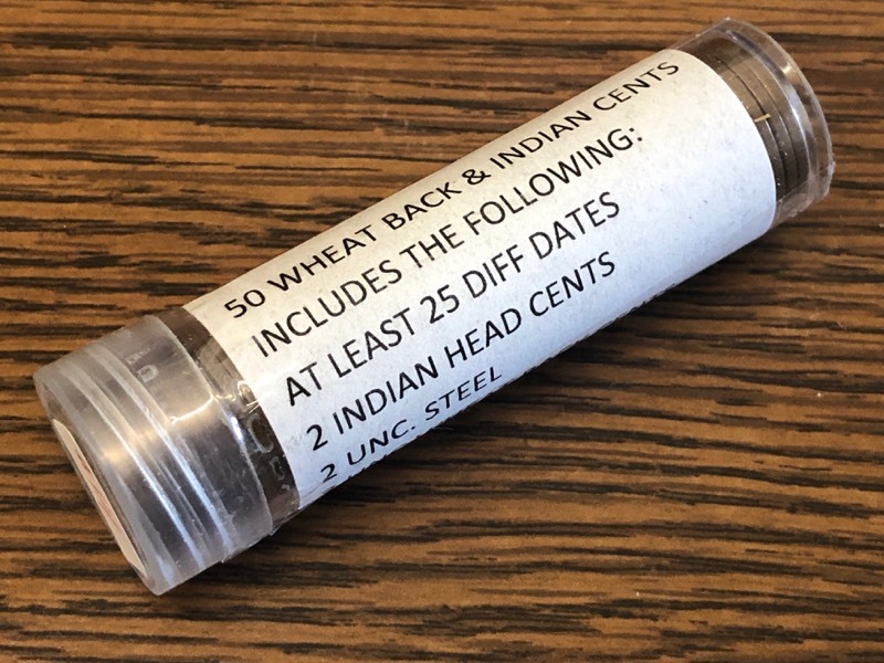 Roll Of Wheat Back & Indian Cents