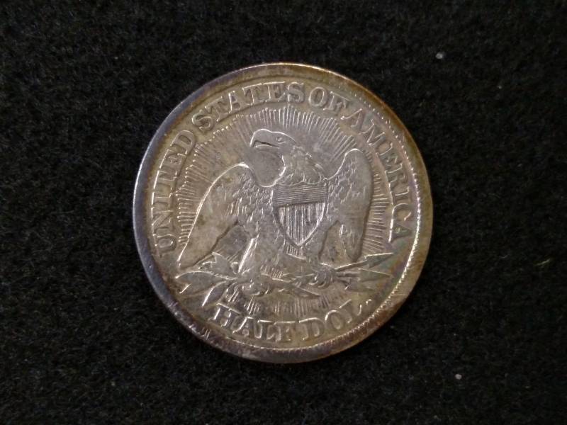 1853 Seated Liberty Silver Half Dol...