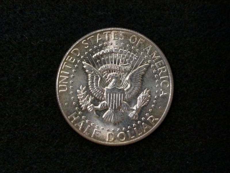 1964 AU Kennedy Silver Half Dollar...