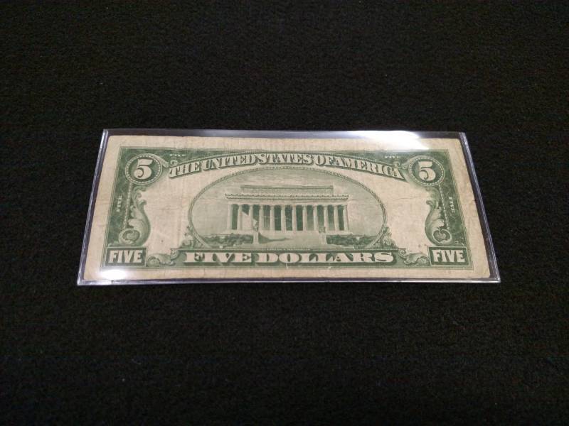 1934 A Five Dollars Silver Certific...