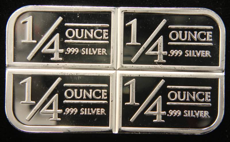 1 TROY OZ. .999 FINE SILVER STAGECOACH CRACKER (14oz X 4)