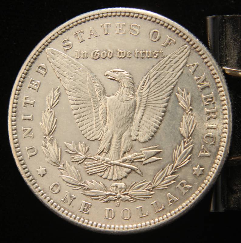 1891-S MORGAN SILVER DOLLAR IN HIGHER GRADE