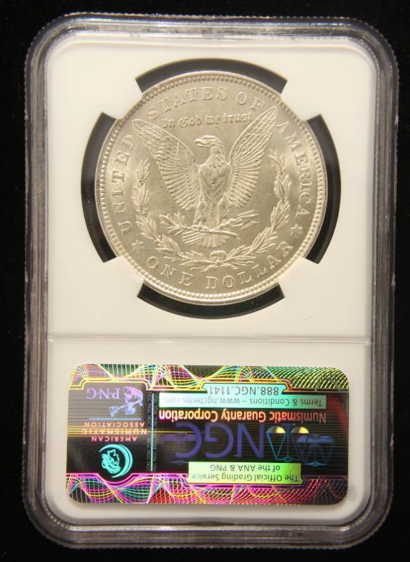 1921 MORGAN SILVER DOLLAR MS62 NGC