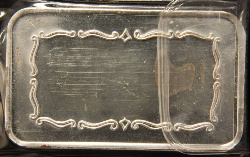 5 TROY OZ. .999 FINE SILVER BAR COVERED WAGON DESIGN