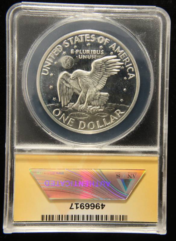 1971-S PROOF EISENHOWER DOLLAR PF68 DCAM ANACS