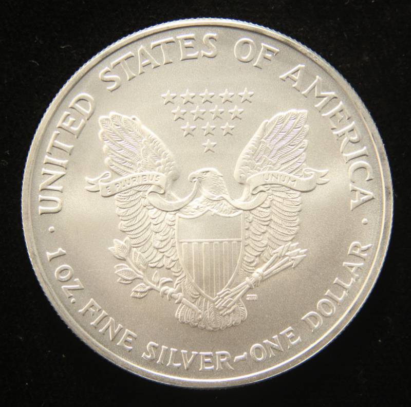 2004 AMERICAN SILVER EAGLE 1 TROY OZ. .999 FINE SILVER DOLLAR