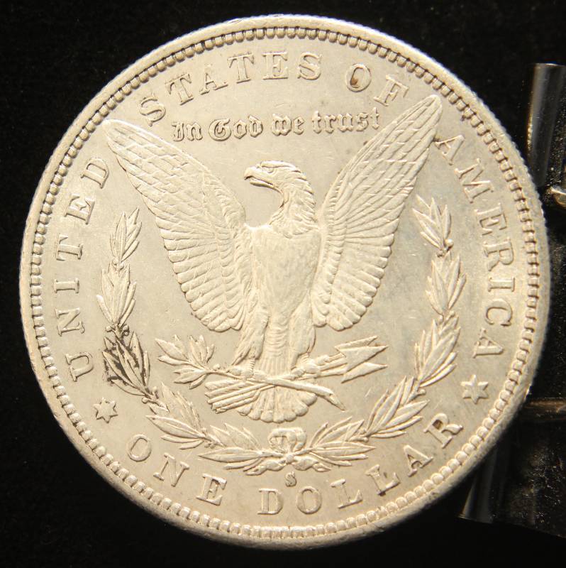 1887-S MORGAN SILVER DOLLAR IN HIGHER GRADE