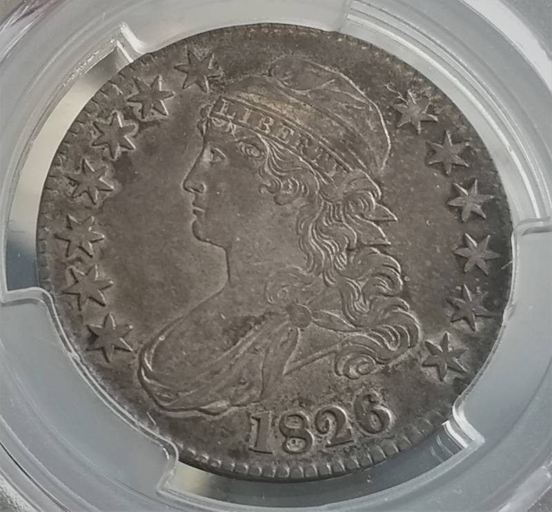 1826 US BUST HALF DOLLAR AU50 PCGS