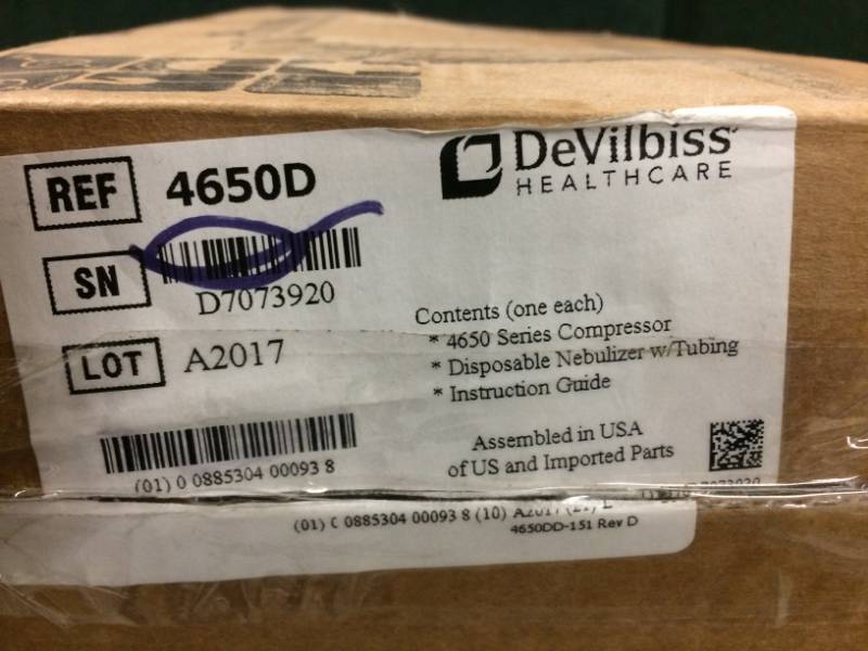 lot 23 image: NEW INBOX&nbspDevilbiss PulmoMate Compressor Nebulizer System