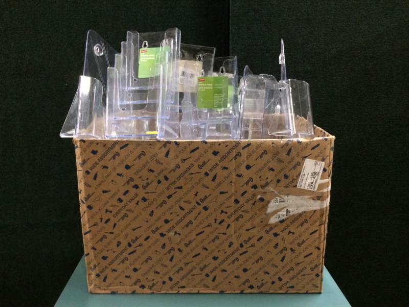 lot 28 image: Lot Of Acrylic Pamphlet holders 