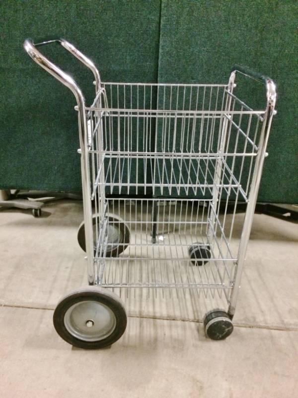 lot 33 image: Stainless Steel 2 tier Mobile Cart