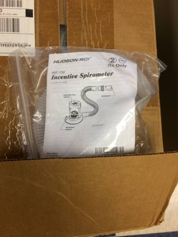 lot 70 image: Lot Of New In Package Hudson RCI Incentive Spirometers Hoses