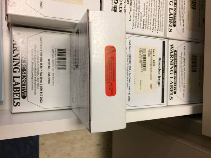 lot 80 image: Large Lot New In Box Pharmacy Prescription Medication Pressure Sensitive Warning Labels