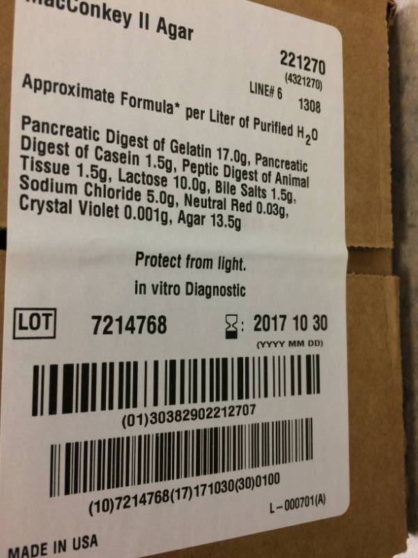 lot 99 image: 1 Case New In Box BBL Stacker Plates For Growth Of Microorganisms 
